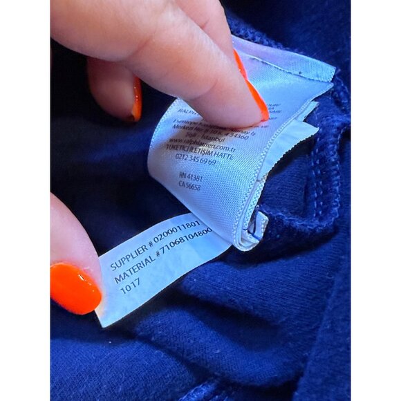 Polo Ralph Lauren Eagle USA Embroidered Sweatshirt Navy Blue XL - Picture 6 of 8